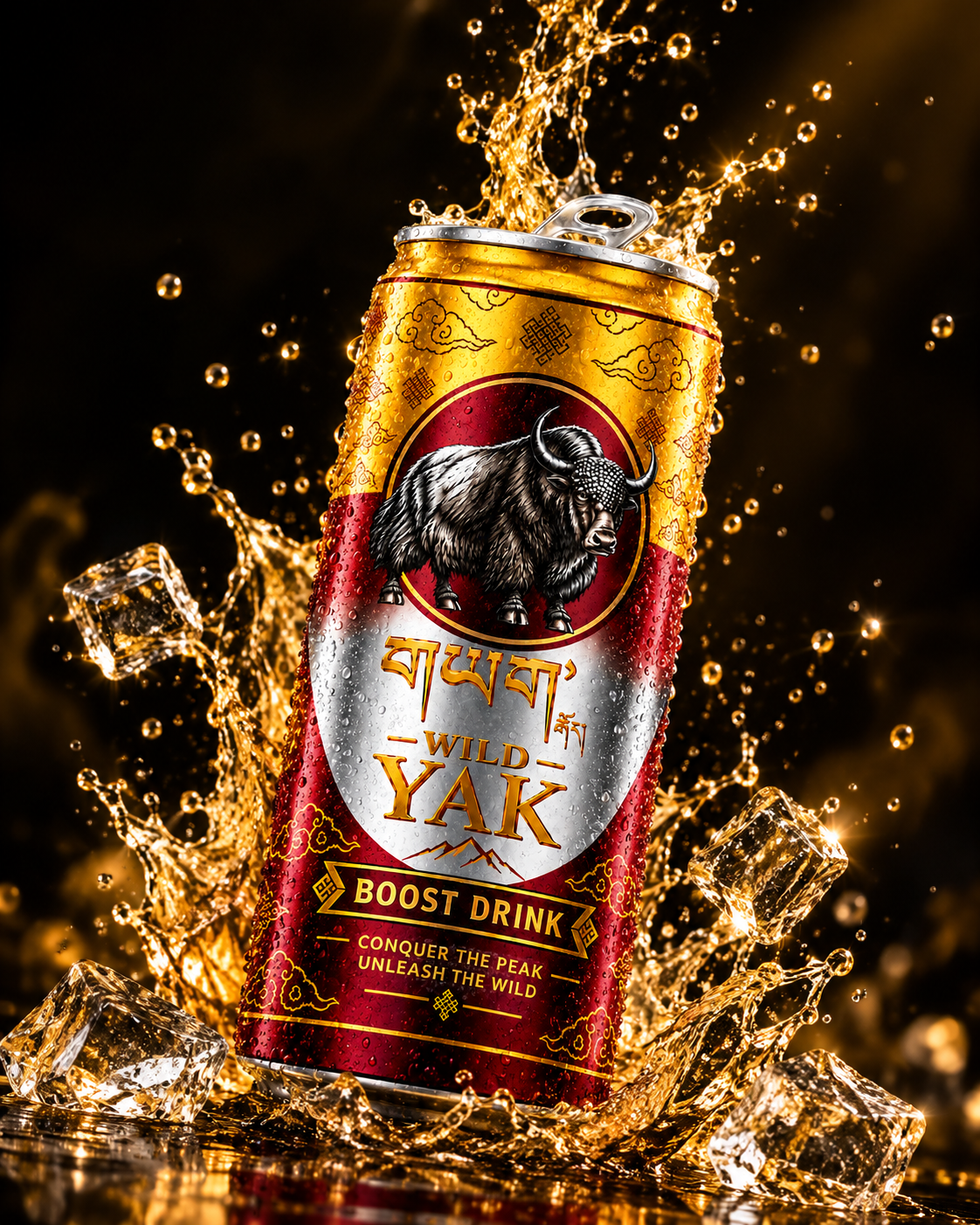 Glacial Purity — Wild Yak Energy Drink